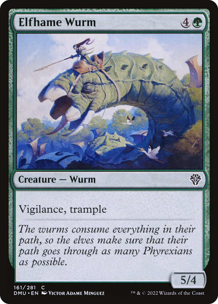 Elfhame Wurm (DMU-161) - Dominaria United