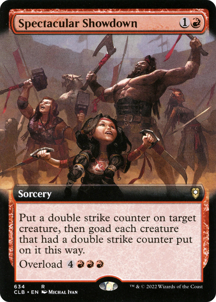 Spectacular Showdown (Extended Art) (CLB-634) - Commander Legends: Battle for Baldur's Gate: (Extended Art)
