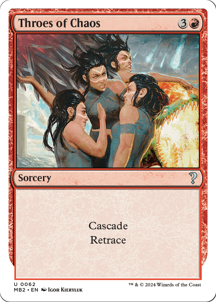 Throes of Chaos (White Border) (MB2-062) - Mystery Booster 2