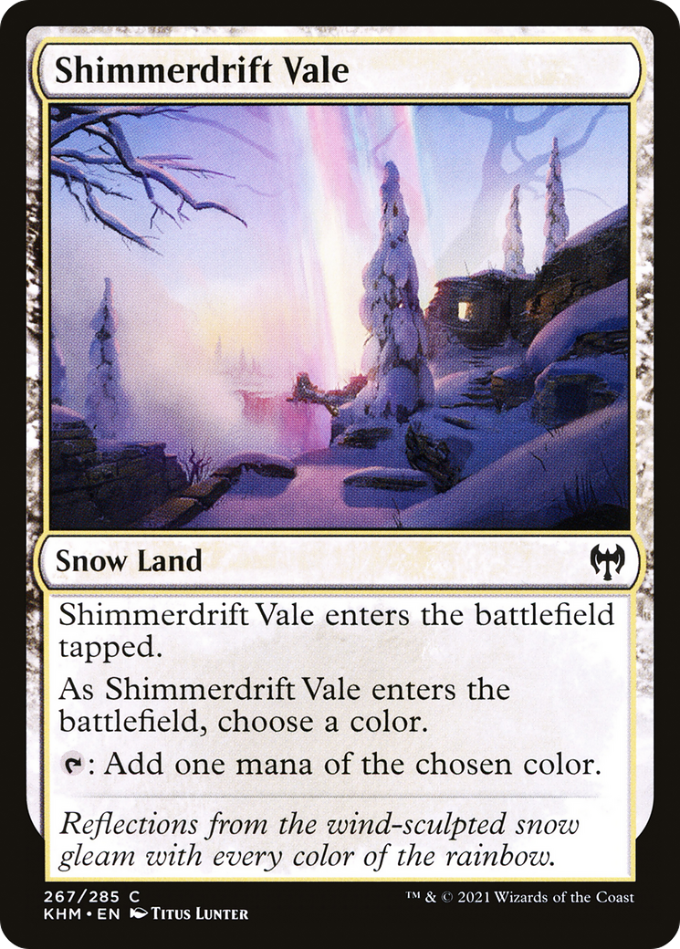 Shimmerdrift Vale (KHM-267) - Kaldheim: (snow) Foil