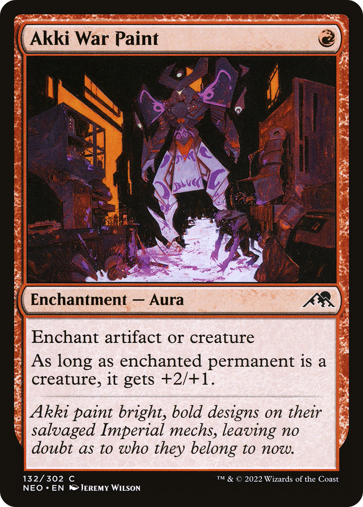 Akki War Paint (NEO-132) - Kamigawa: Neon Dynasty