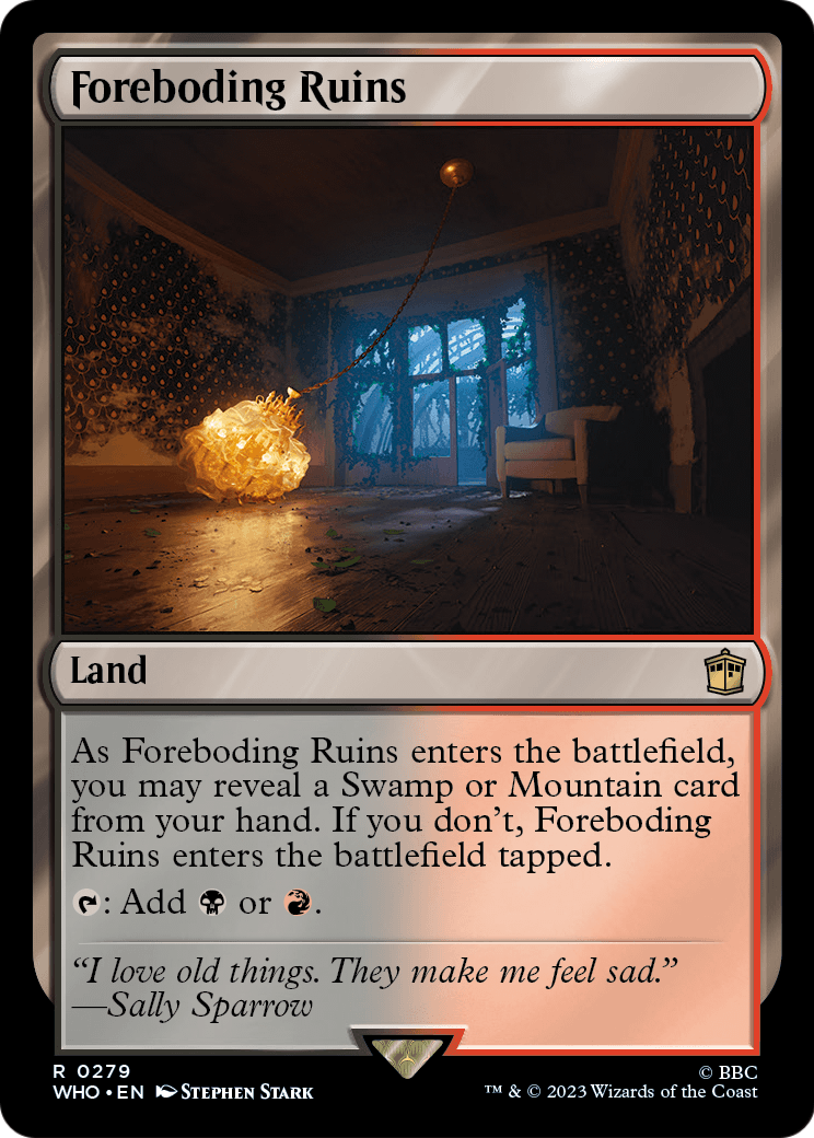 Foreboding Ruins (WHO-279) - Doctor Who Foil