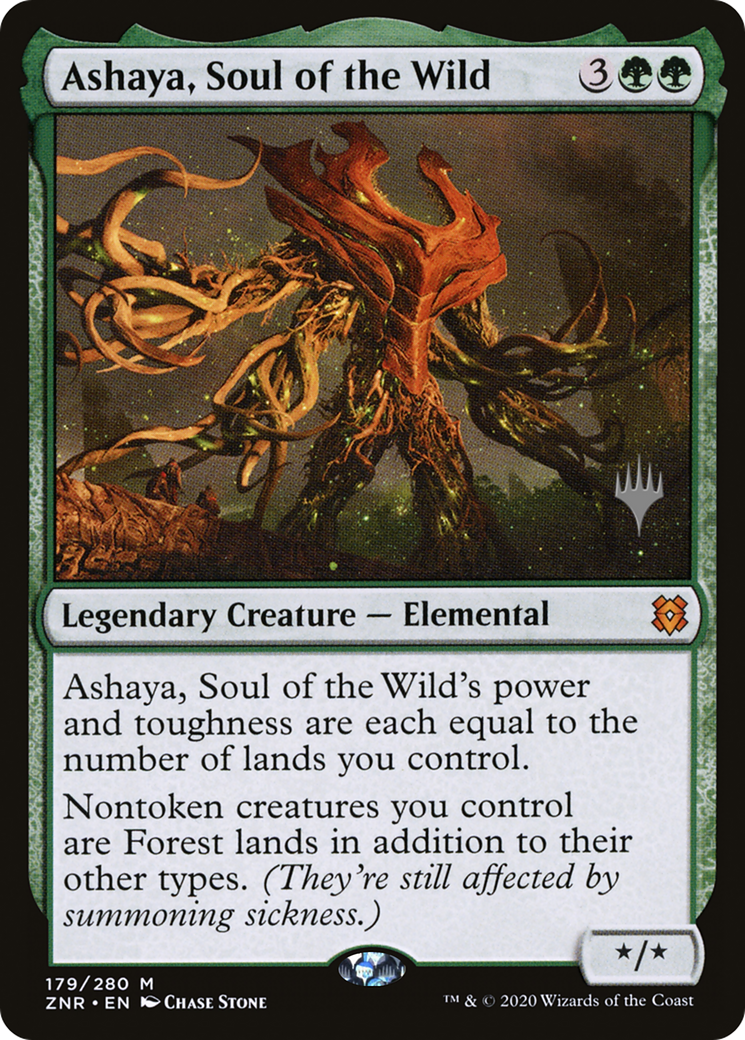 Ashaya, Soul of the Wild (PPZNR-179) - Zendikar Rising Promos