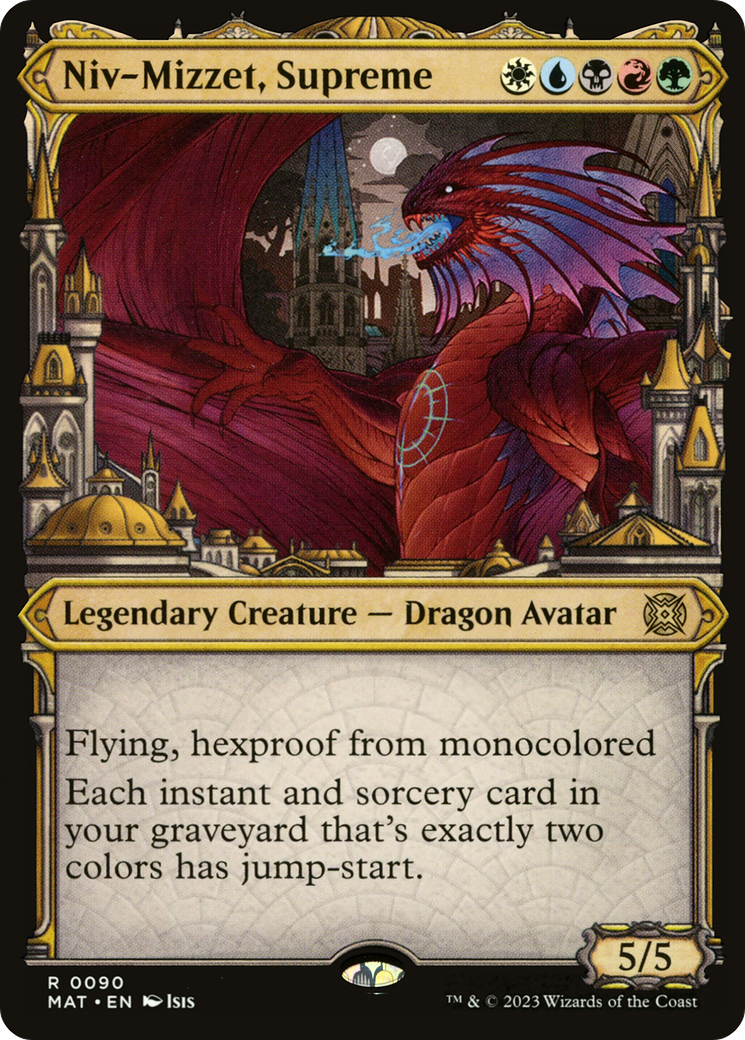 Niv-Mizzet, Supreme (Showcase) (MAT-090) - March of the Machine: The Aftermath: (Showcase)