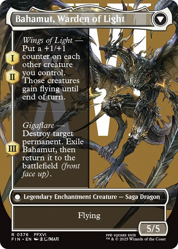 Dion, Bahamut's Dominant (Borderless) (FIN-376) - FINAL FANTASY: (enchantment)