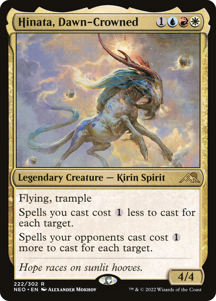 Hinata, Dawn-Crowned (NEO-222) - Kamigawa: Neon Dynasty Foil