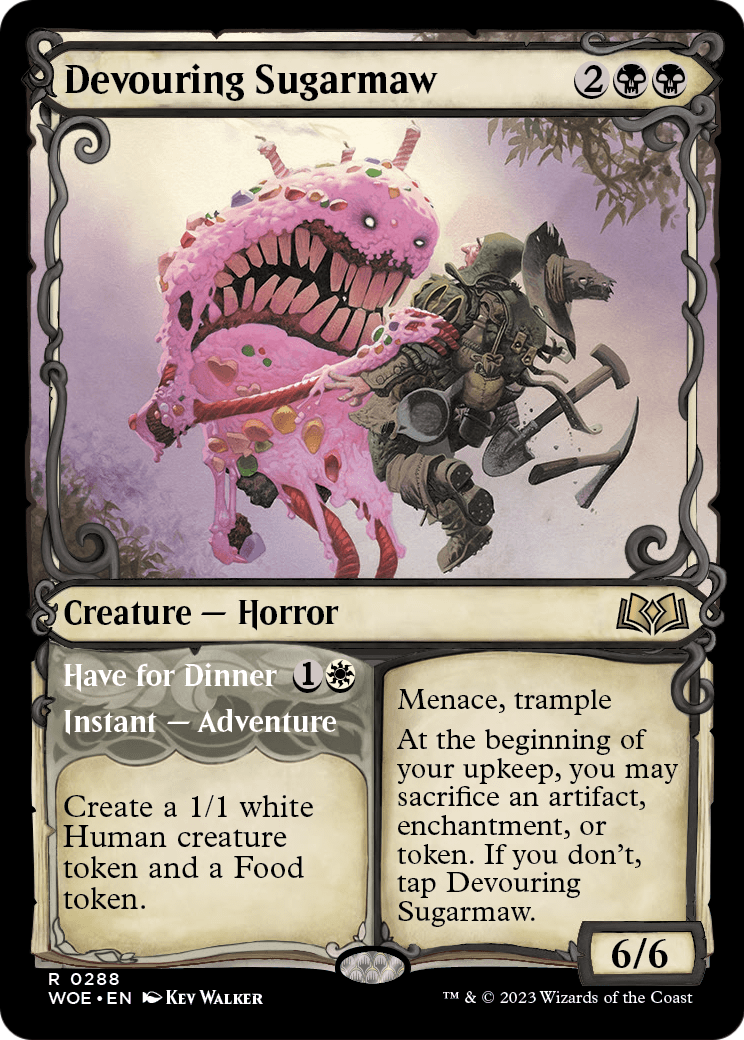 Devouring Sugarmaw (Showcase) (WOE-288) - Wilds of Eldraine: (Showcase)