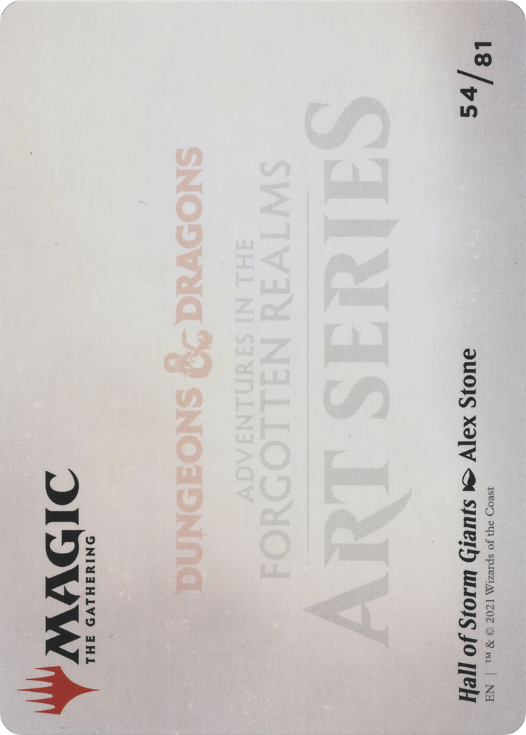 Hall of Storm Giants // Hall of Storm Giants (AAFR-054) - Adventures in the Forgotten Realms Art Series (Borderless) Foil