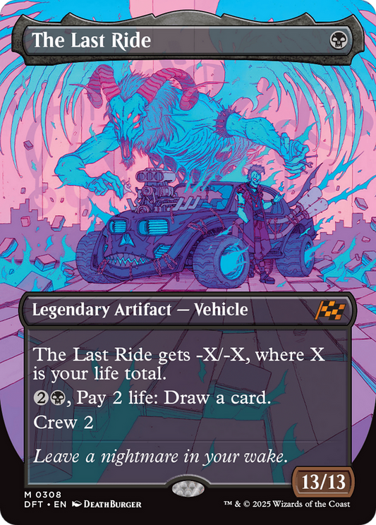 The Last Ride (Borderless) (DFT-308) - Aetherdrift Foil
