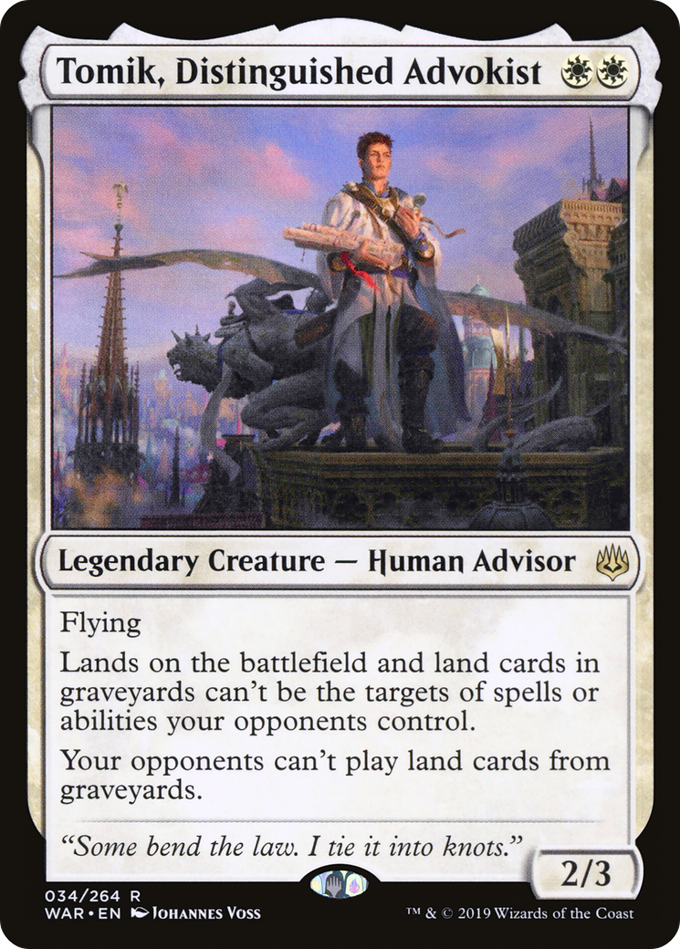 Tomik, Distinguished Advokist (WAR-034) - War of the Spark Foil