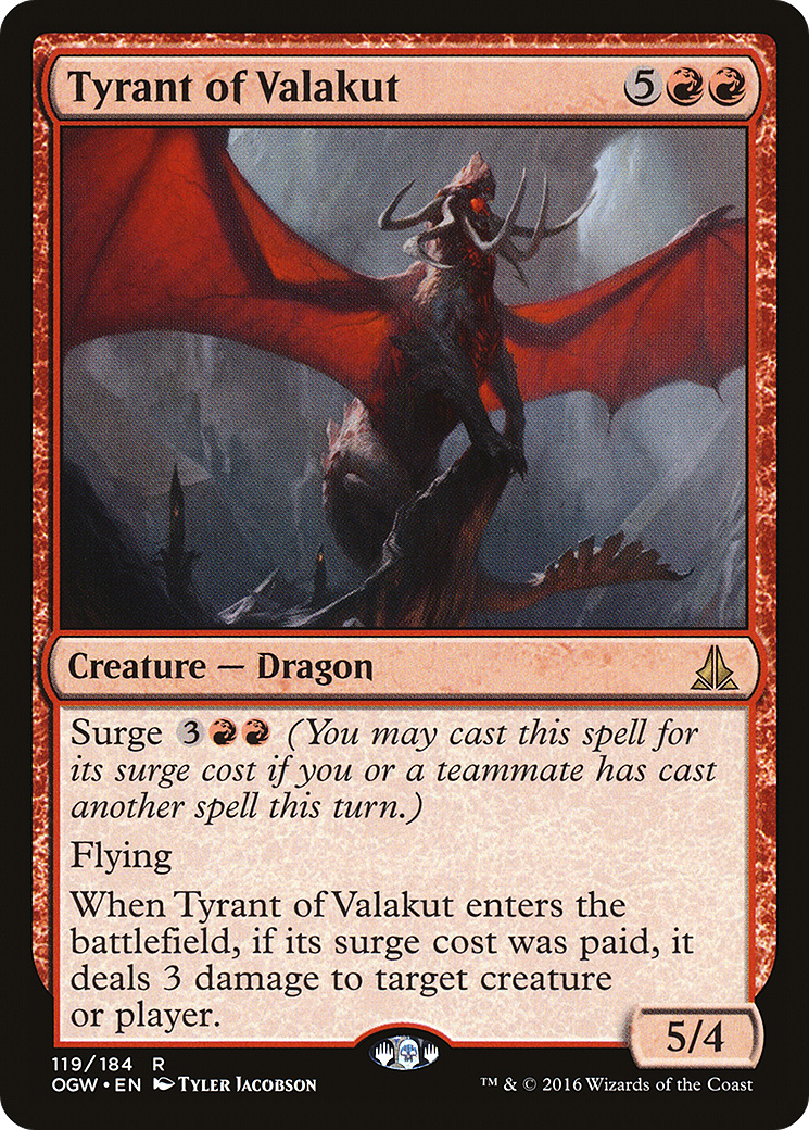Tyrant of Valakut (OGW-119) - Oath of the Gatewatch Foil
