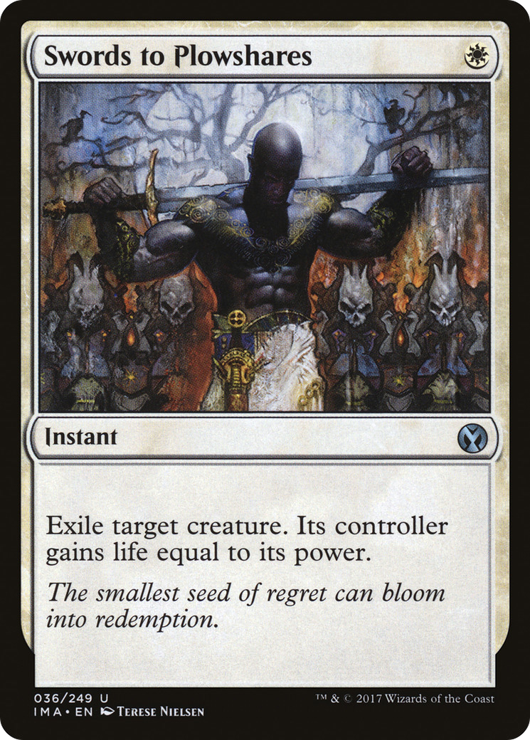 Swords to Plowshares (IMA-036) - Iconic Masters Foil