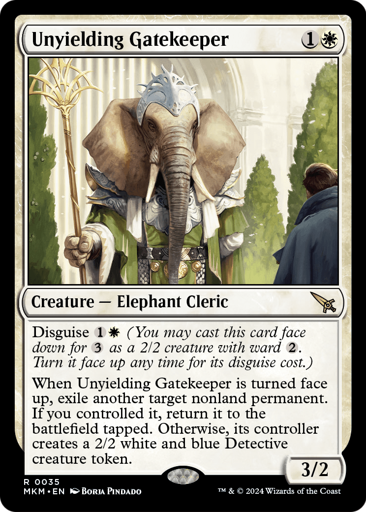 Unyielding Gatekeeper (MKM-035) - Murders at Karlov Manor Foil