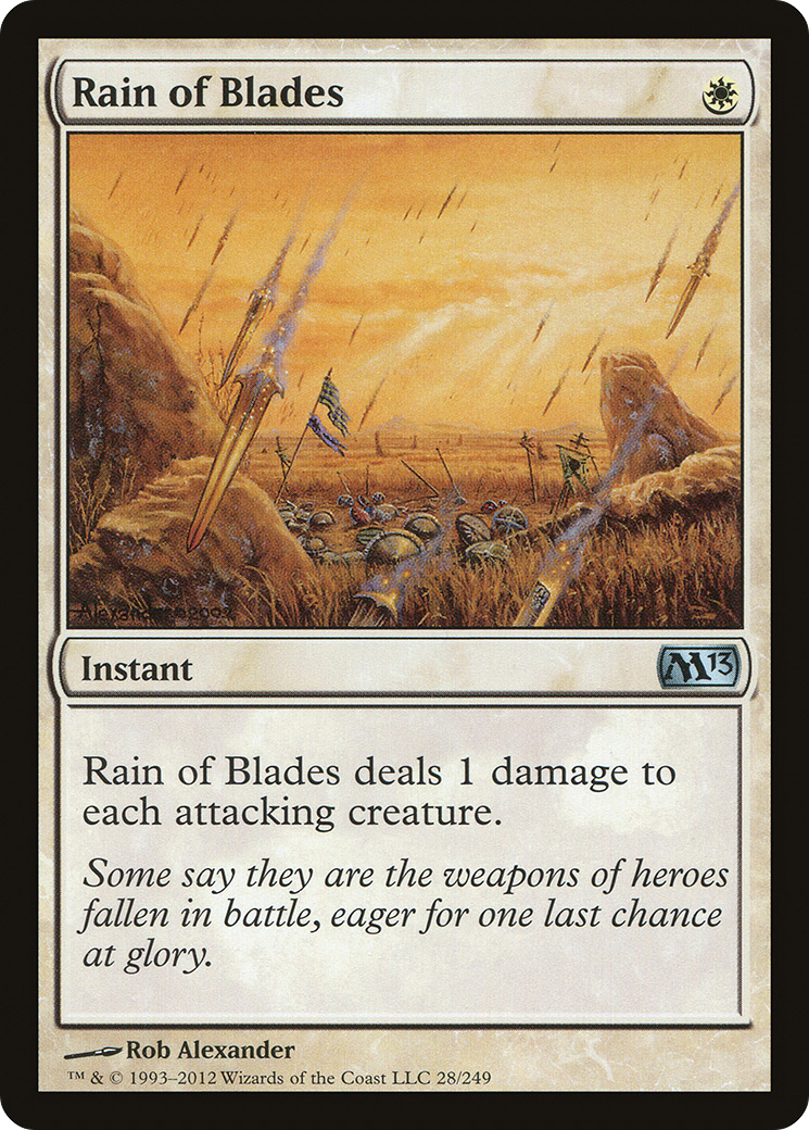 Rain of Blades (M13-028) - Magic 2013 Foil