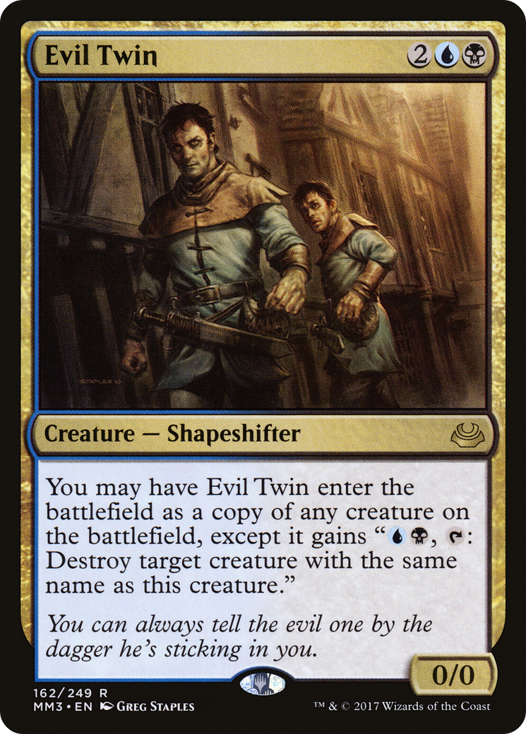 Evil Twin (MM3-162) - Modern Masters 2017 Foil