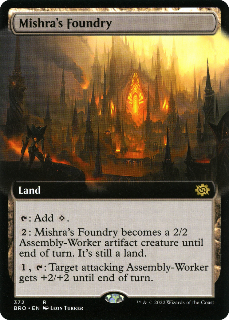 Mishra's Foundry (Extended Art) (BRO-372) - The Brothers' War: (Extended Art)