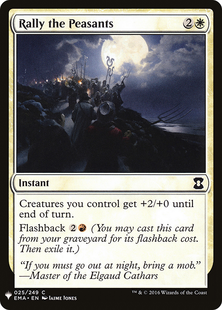 Rally the Peasants (LIST-EMA-25) - The List