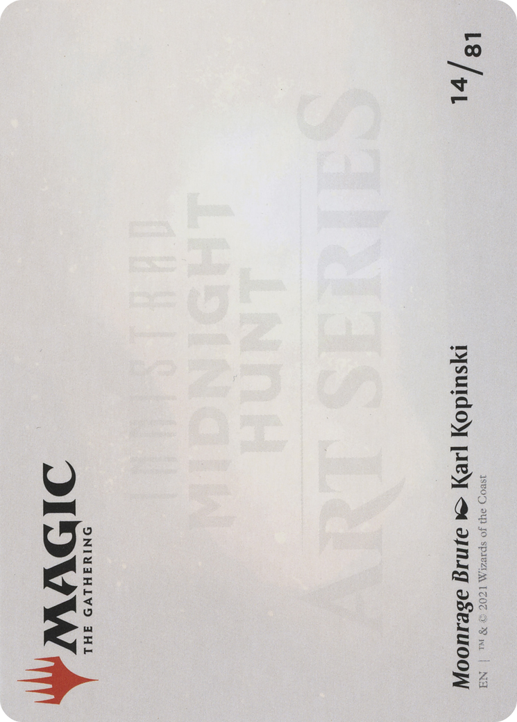 Moonrage Brute // Moonrage Brute (AMID-014) - Midnight Hunt Art Series (Borderless) Foil
