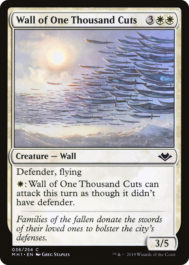 Wall of One Thousand Cuts (MH1-036) - Modern Horizons