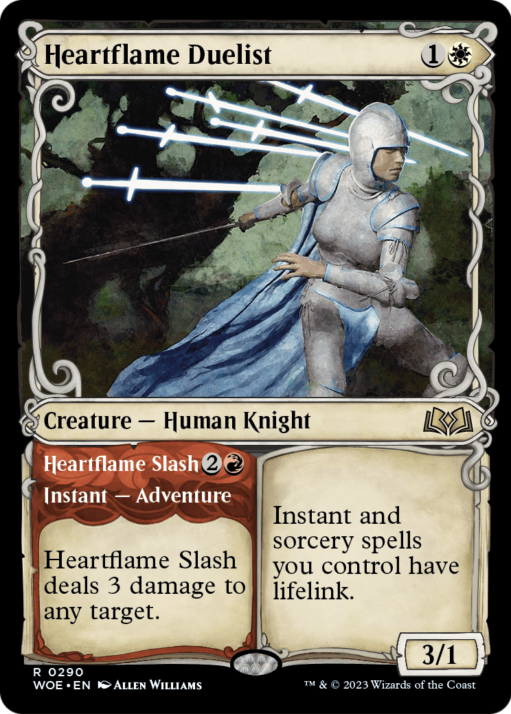 Heartflame Duelist (Showcase) (WOE-290) - Wilds of Eldraine: (Showcase) Foil