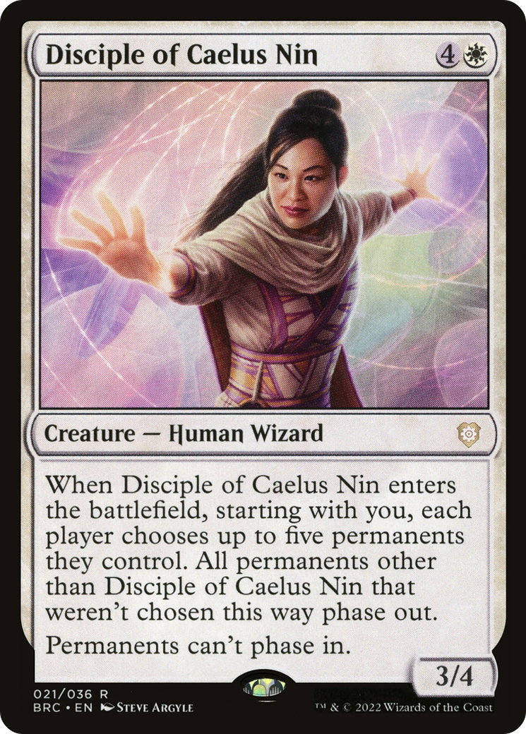 Disciple of Caelus Nin (BRC-021) - The Brothers' War Commander Foil