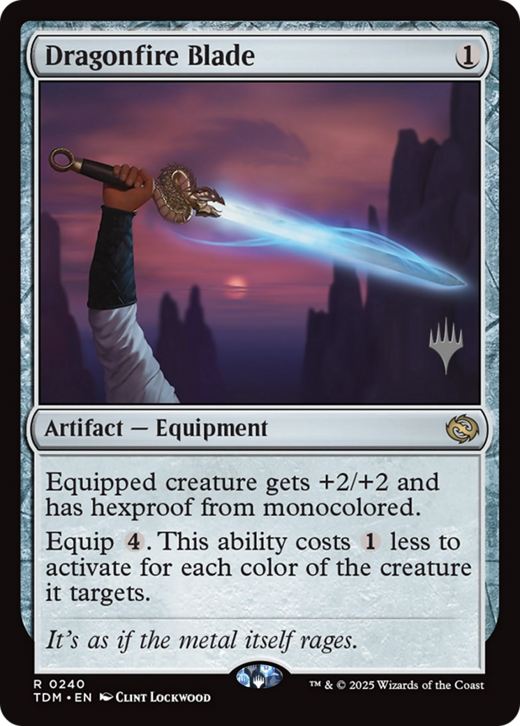 Dragonfire Blade (PPTDM-240) - Promo Pack: Tarkir: Dragonstorm