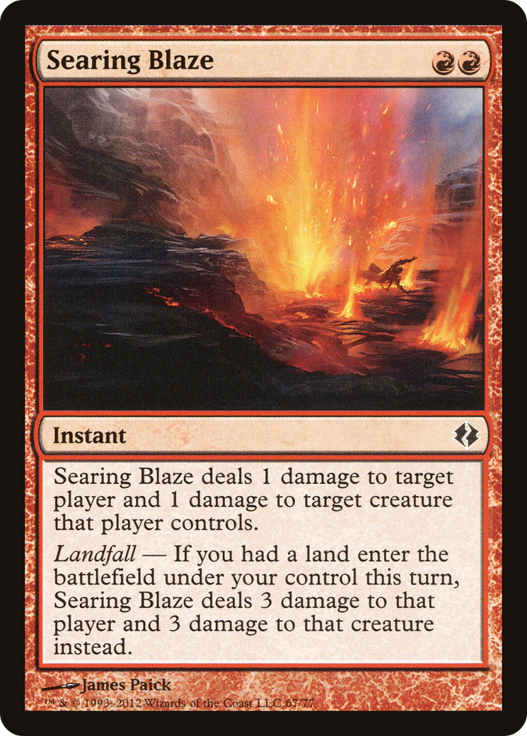 Searing Blaze (DDI-067) - Duel Decks: Venser vs. Koth