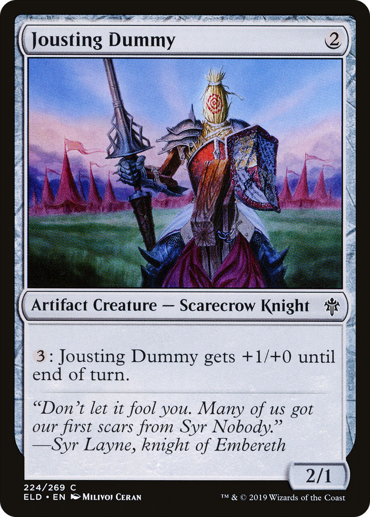 Jousting Dummy (ELD-224) - Throne of Eldraine Foil