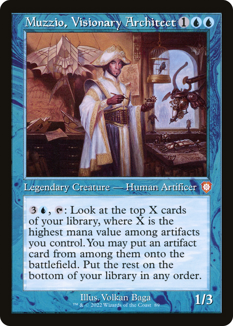 Muzzio, Visionary Architect (Retro Frame) (BRC-089) - The Brothers' War Commander