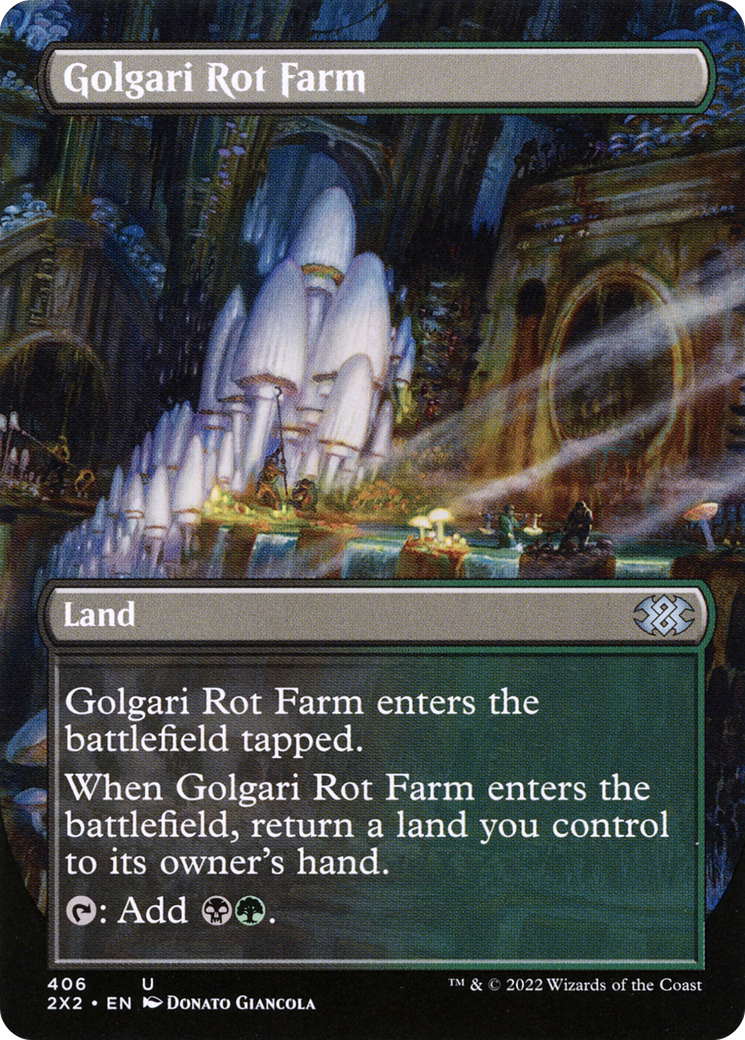 Golgari Rot Farm (Borderless) (2X2-406) - Double Masters 2022 Foil