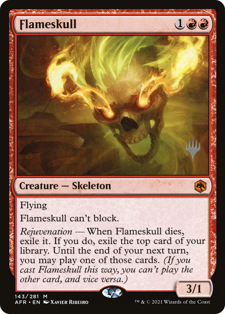 Flameskull (PPAFR-143) - Adventures in the Forgotten Realms Promos Foil