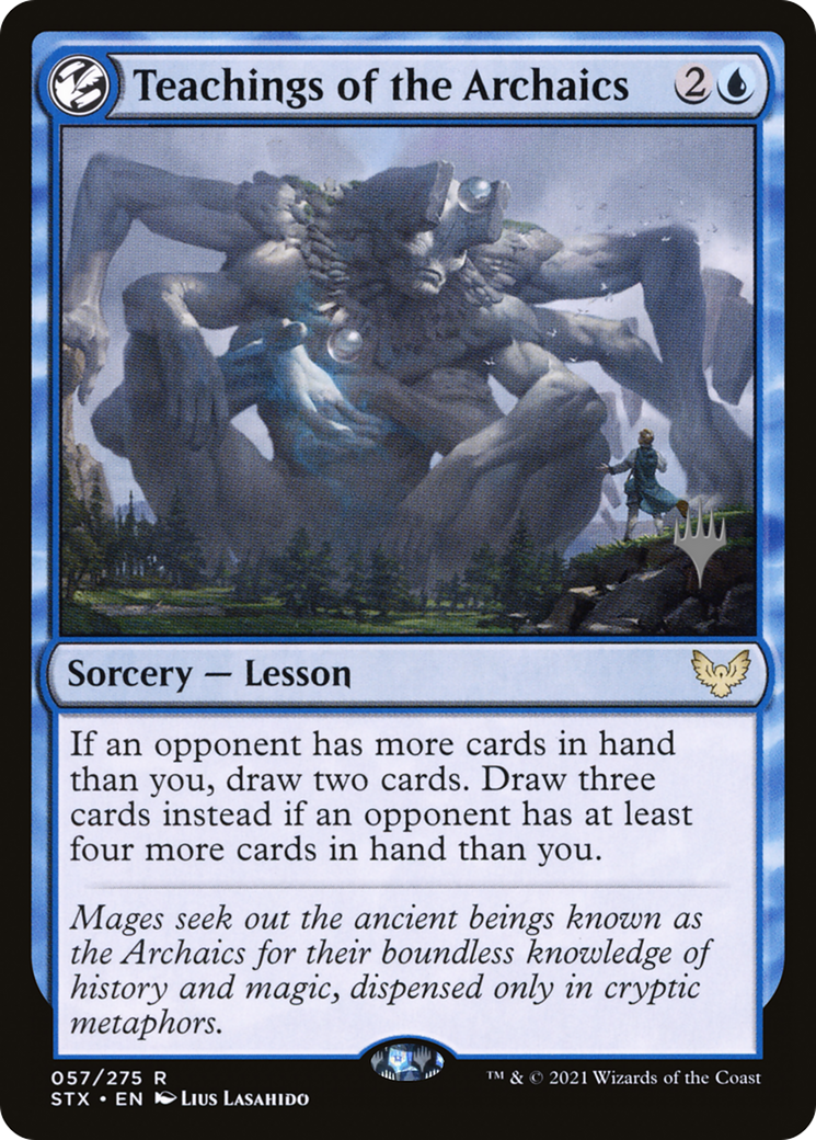 Teachings of the Archaics (PPSTX-57P) - Strixhaven: School of Mages Promos: (lesson) Foil