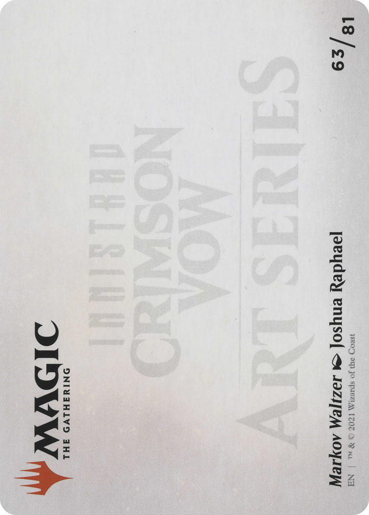 Markov Waltzer // Markov Waltzer (AVOW-063) - Crimson Vow Art Series (Borderless) Foil