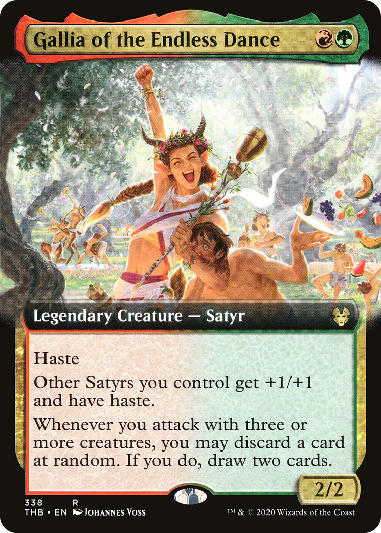 Gallia of the Endless Dance (Extended Art) (THB-338) - Theros Beyond Death: (Extended Art) Foil