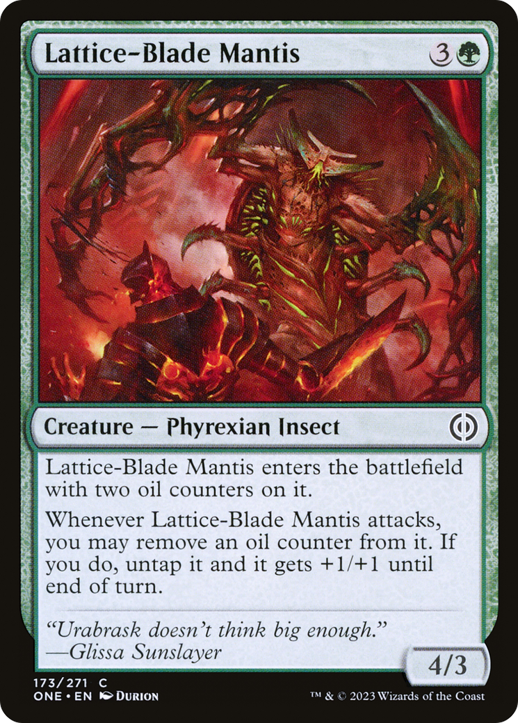 Lattice-Blade Mantis (ONE-173) - Phyrexia: All Will Be One