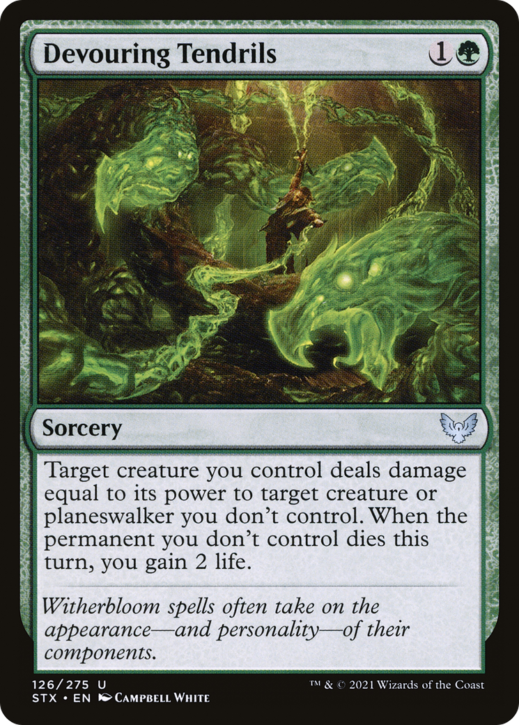 Devouring Tendrils (STX-126) - Strixhaven: School of Mages