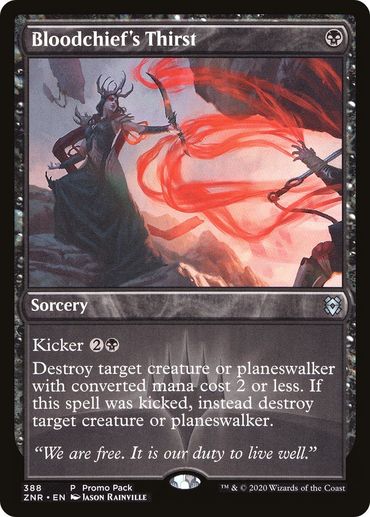 Bloodchief's Thirst (PPZNR-388) - Zendikar Rising