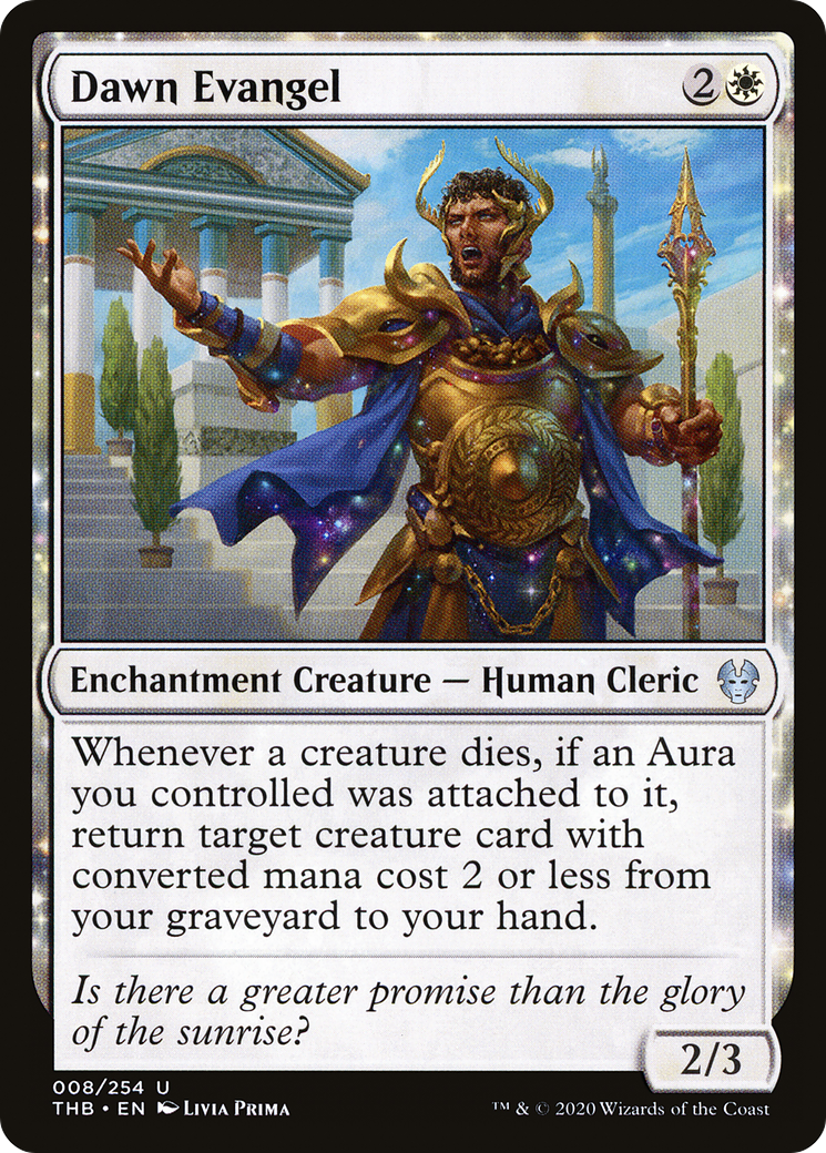 Dawn Evangel (THB-008) - Theros Beyond Death: (enchantment) Foil