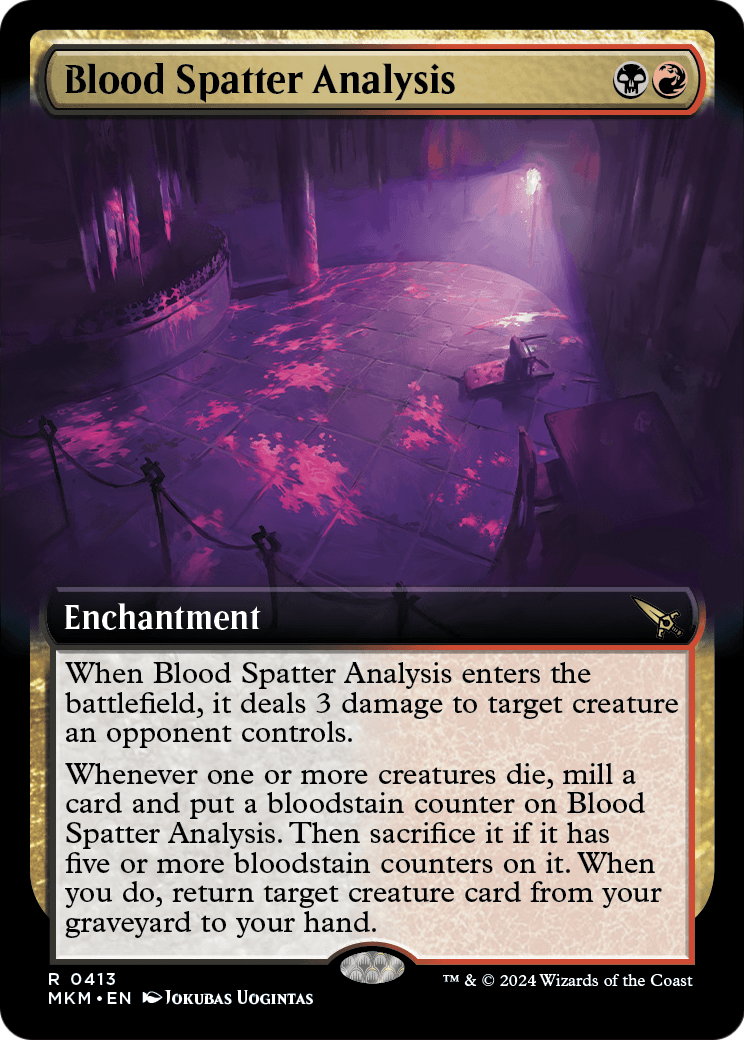 Blood Spatter Analysis (Extended Art) (MKM-413) - Murders at Karlov Manor: (Extended Art)
