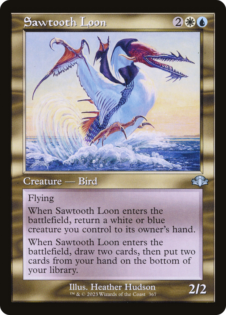 Sawtooth Loon (Retro Frame) (DMR-367) - Dominaria Remastered Foil