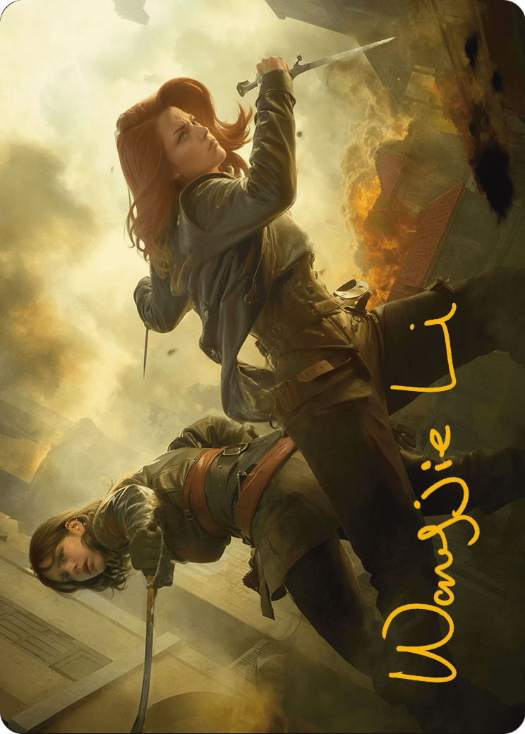 Mary Read and Anne Bonny Art Card (Gold-Stamped Signature) (ASACR-007) - Assassin's Creed Art Series (Borderless)
