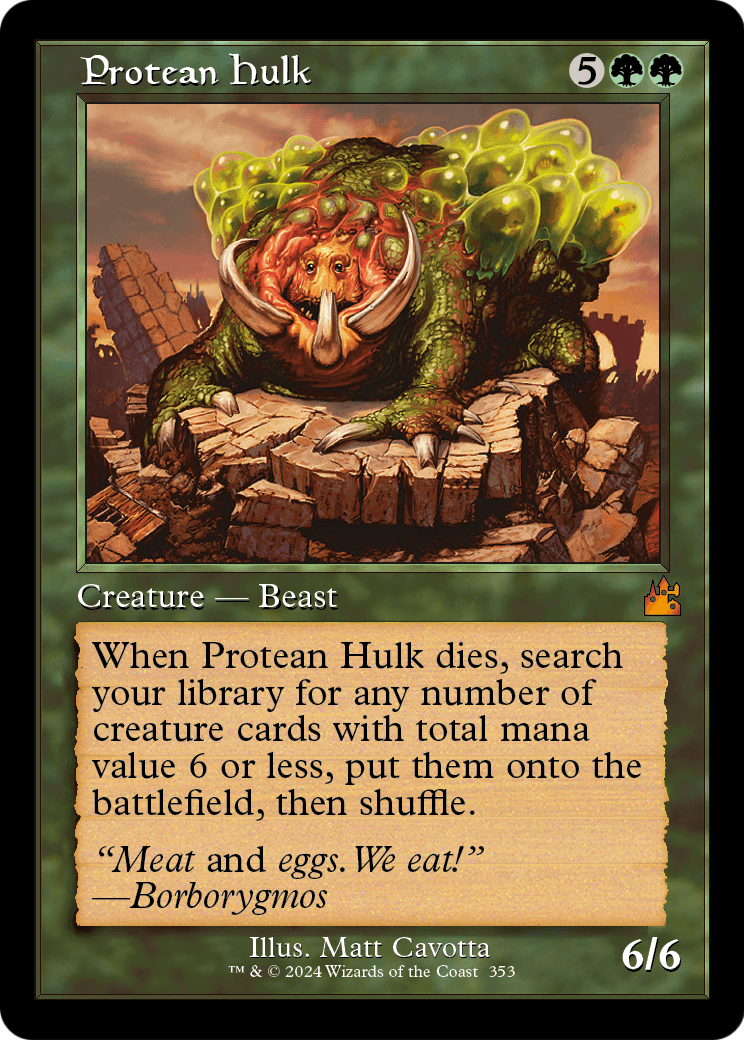 Protean Hulk (Retro Frame) (RVR-353) - Ravnica Remastered Foil