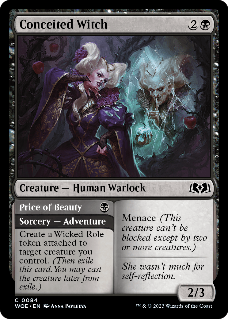 Conceited Witch (WOE-084) - Wilds of Eldraine
