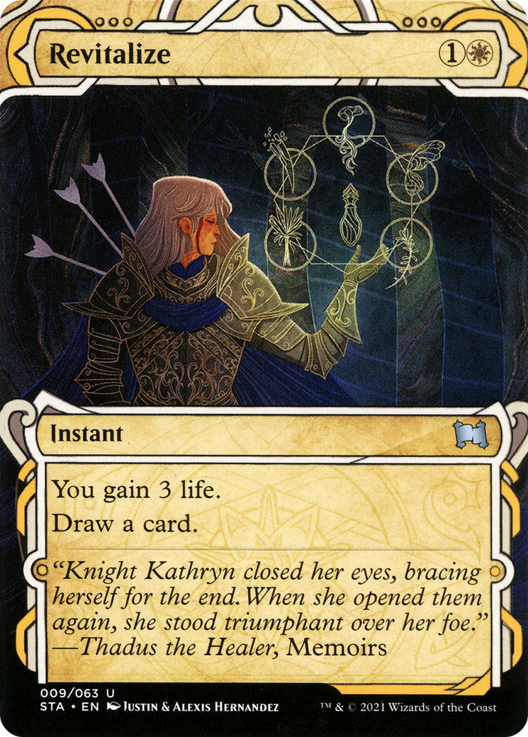 Revitalize (STA-009) - Strixhaven Mystical Archive: (Showcase) (Borderless) Foil