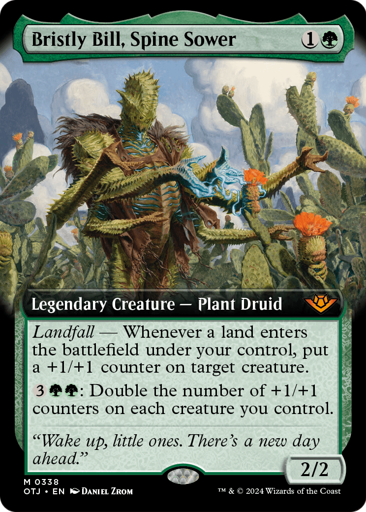 Bristly Bill, Spine Sower (Extended Art) (OTJ-338) - Outlaws of Thunder Junction: (Extended Art)