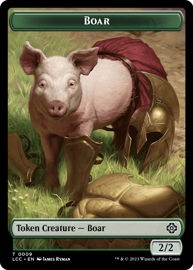 Boar (TLCC-009) - The Lost Caverns of Ixalan Commander Tokens Foil