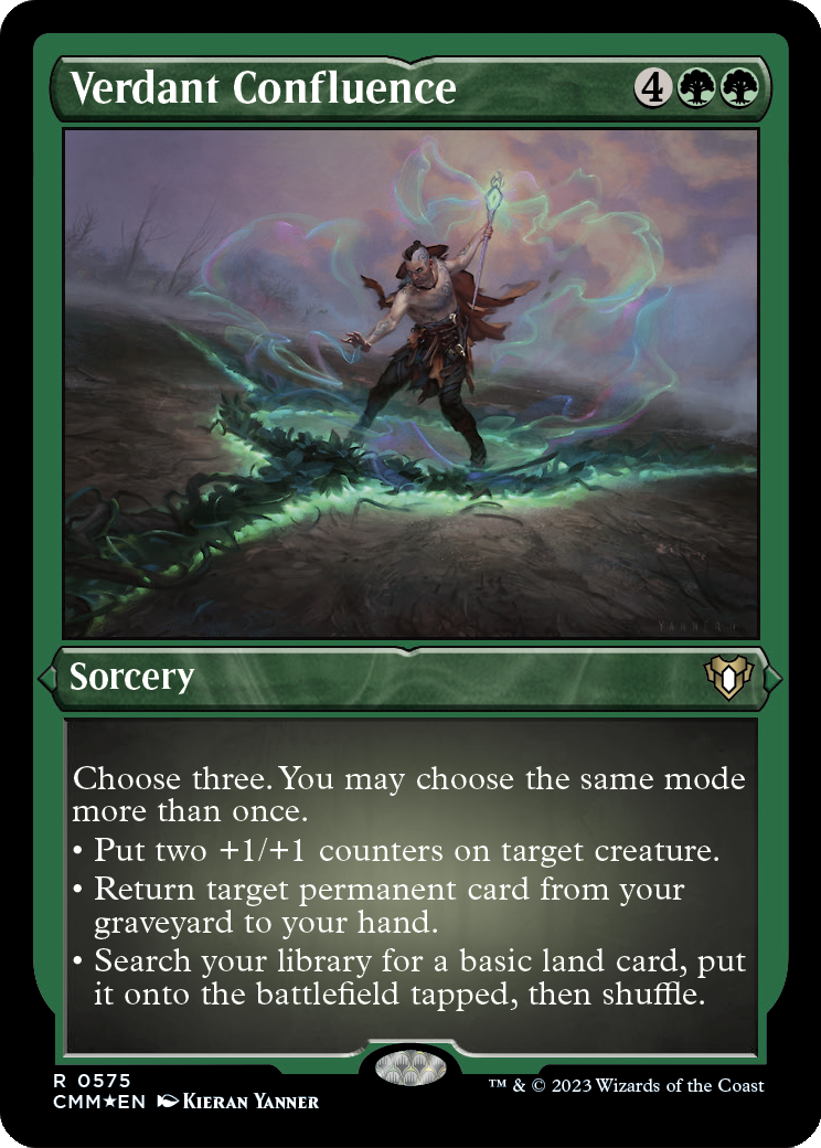 Verdant Confluence (Foil Etched) (CMM-575) - Commander Masters Foil