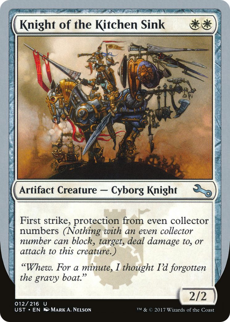 Knight of the Kitchen Sink (B) (UST-12B) - Unstable