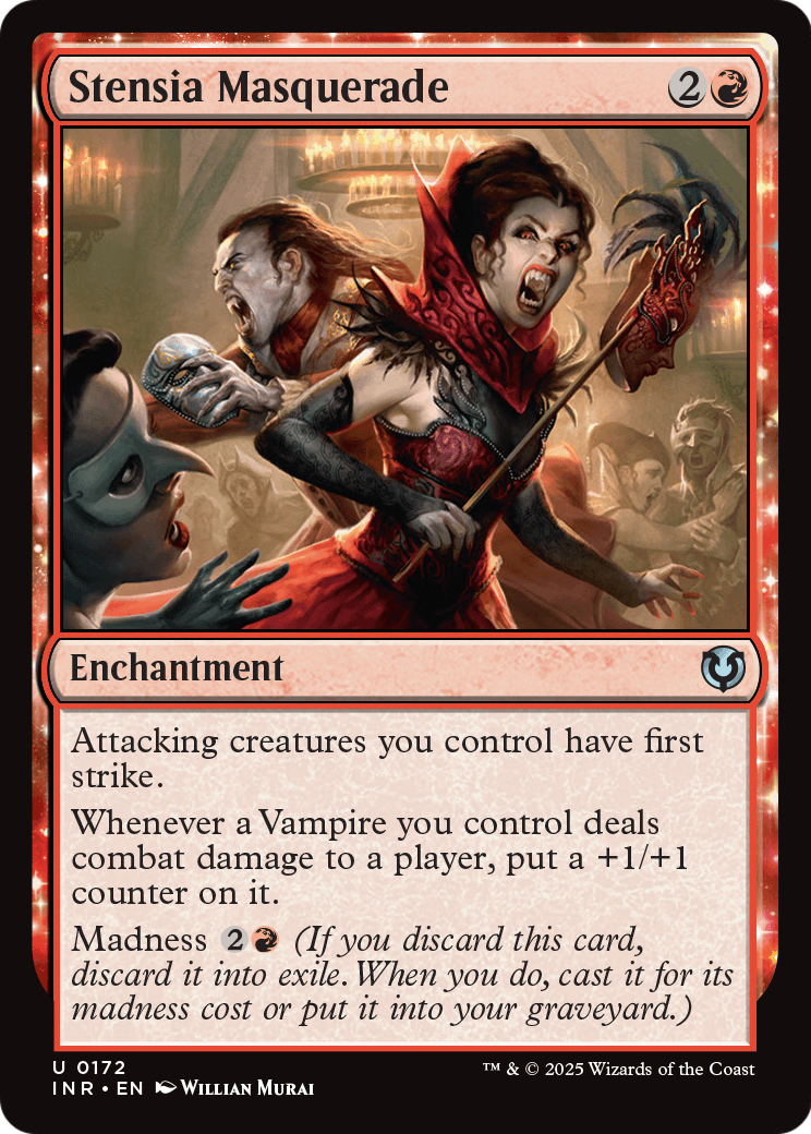 Stensia Masquerade (INR-172) - Innistrad Remastered: (enchantment) Foil