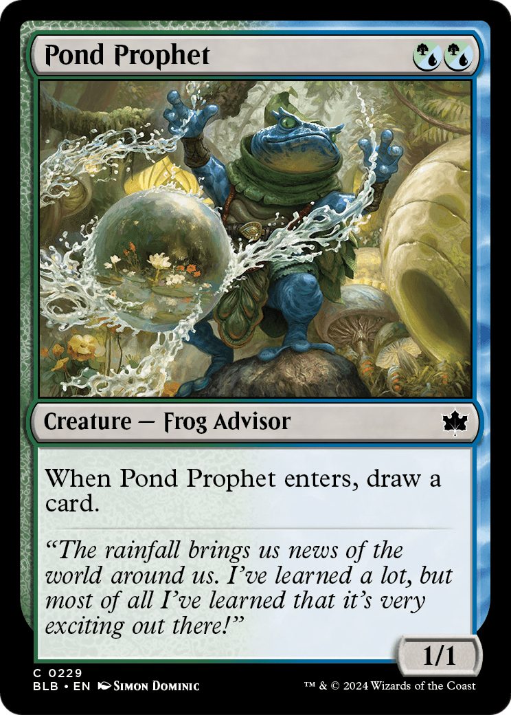 Pond Prophet (BLB-229) - Bloomburrow
